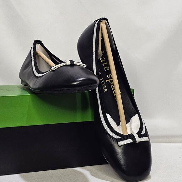 kate spade new york Claudette Flats Size 5 Black NWT - Picture 2 of 10